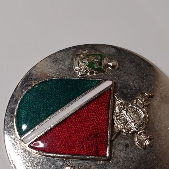 Large Coat Of Arms Pendant On Very Heavy 27.5 Inch Chain - Picture 6 of 14